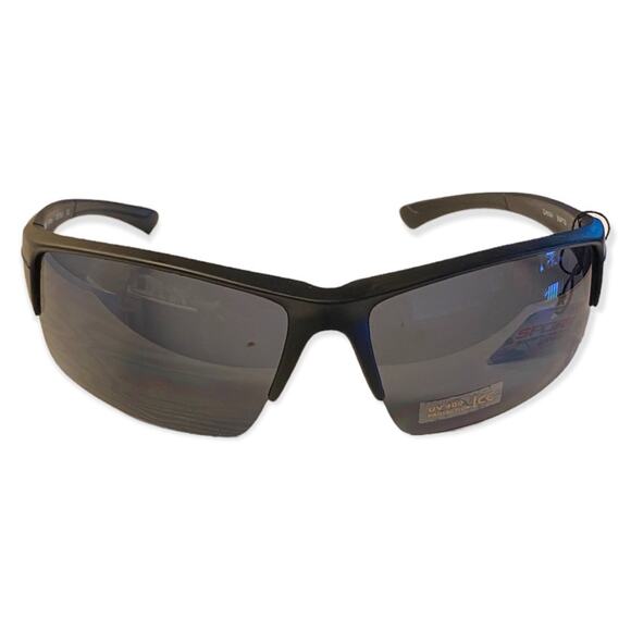 Sports Sunglasses Black With 400 UV Protection NEW - Picture 2 of 3